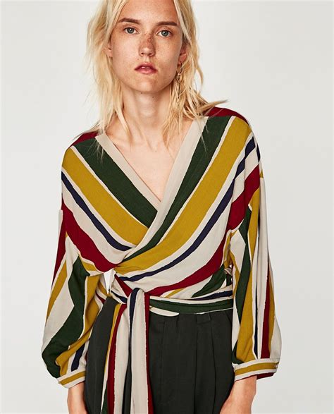 zara striped top